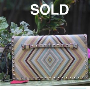 Sale! Valentino Rockstud Flap Clutch